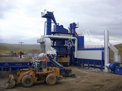 在藏区施工的LB-2500型沥青搅拌站